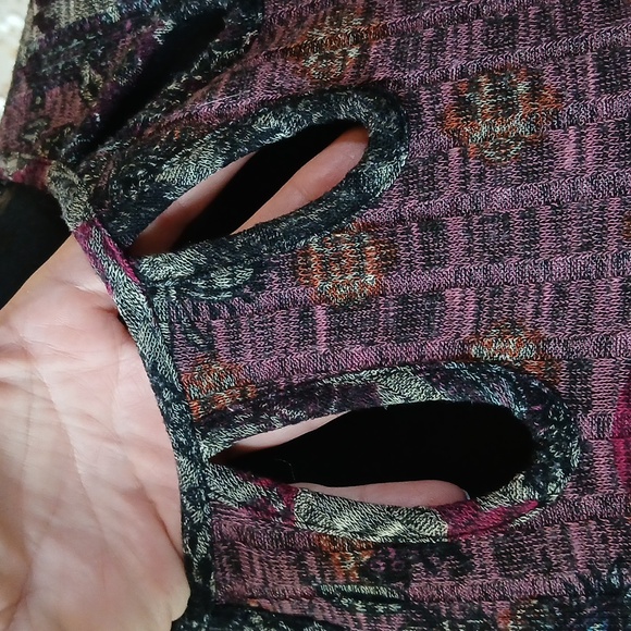 Gabby Skye Boho Multicolor Printed Knee-Length Dress. Size 4 - Picture 10 of 17